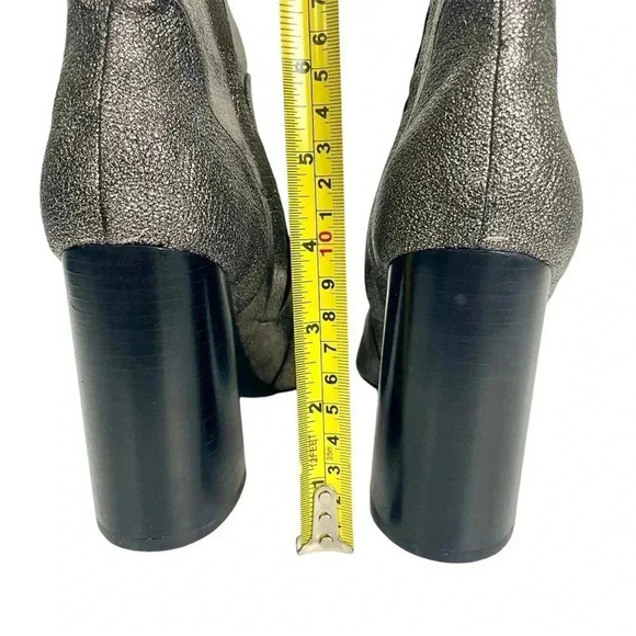 Design Lab x Lord&Taylor Maala Boots Size 8B Metallic Silver Pewter High Heels. - Picture 12 of 16